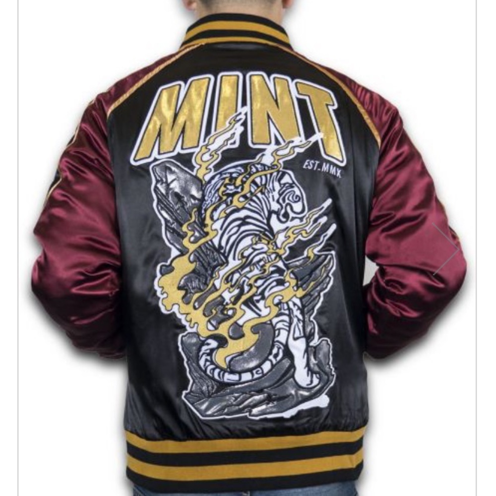 Mint Silk Sukajan Bomber Size Small